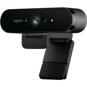 Веб камера Logitech BRIO 4K Pro, Ultra HD, 4096x2160, 90-30fps, RightLight 3, HDR, 90°, 5x Zoom, 2xM...