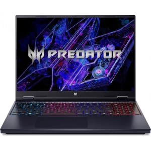 Ноутбук Acer Predator Helios Neo 16 PHN16-72-99PA Intel Core i9-14900HX (1.60-5.80GHz), 16GB DDR5, 1TB SSD, NVIDIA RTX 4060 8GB GDDR6, 16"WUXGA (1920x1200) 165Hz IPS, WiFi ax, BT 5.2, HD WC, CR, Win 11, Backlit RGB Русская клавиатура, Abyssal Black, Bag