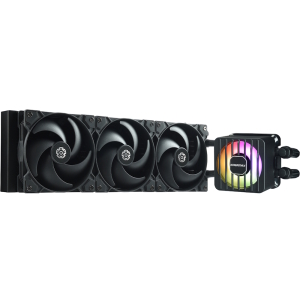 Водяное охлаждение Enermax LIQMAXFLO SR 360mm ARGB AIO CPU Liquid Cooler, ELC-LMF360-SF, 3x VRM 120mm Fan, 60mm ARGB VRM Fan, (LGA 1851/1700/1200/115x/2066/2011/2011-3/1366, AMD AM5/AM4/AM3+/FM2+/FM1), Black