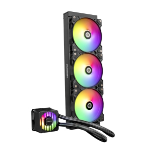 Водяное охлаждение Enermax LIQMAXFLO 360mm ARGB AIO CPU Liquid Cooler, ELC-LMF360T-ARGB, 3x ARGB VRM...
