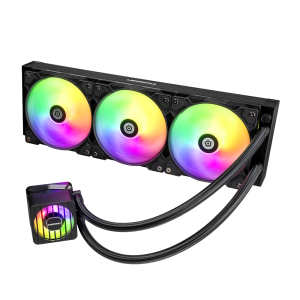 Водяное охлаждение Enermax LIQMAXFLO 360mm ARGB AIO CPU Liquid Cooler, ELC-LMF360T-ARGB, 3x ARGB VRM...
