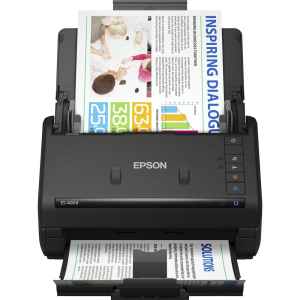 Протяжной сканер документов Epson WorkForce ES-400 II (CIS, A4 Color, 600dpi, 35ppm, 70ipm, DADF-50 page, duplex, 30-bit input/ 24-bit output, USB3.0, Black)