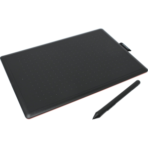 Цифровой графический планшет WACOM One by Medium CTL672N, A5, USB, 2048 Pressure Levels, Black/Red+W...