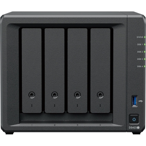 Сетевой накопитель (NAS) Synology DiskStation DS423+ Intel Celeron J4125 (2.00-2.70GHz), 2GB DDR4, 4...